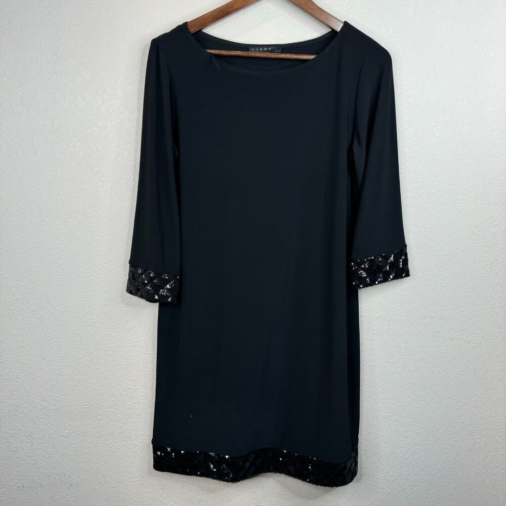 Tiana B Sequined Dress Classic Party Little Black 6 Classic Preppy Gala